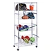 wire steel chrome shelving