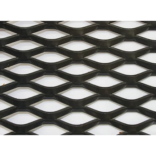 Black expanded mesh