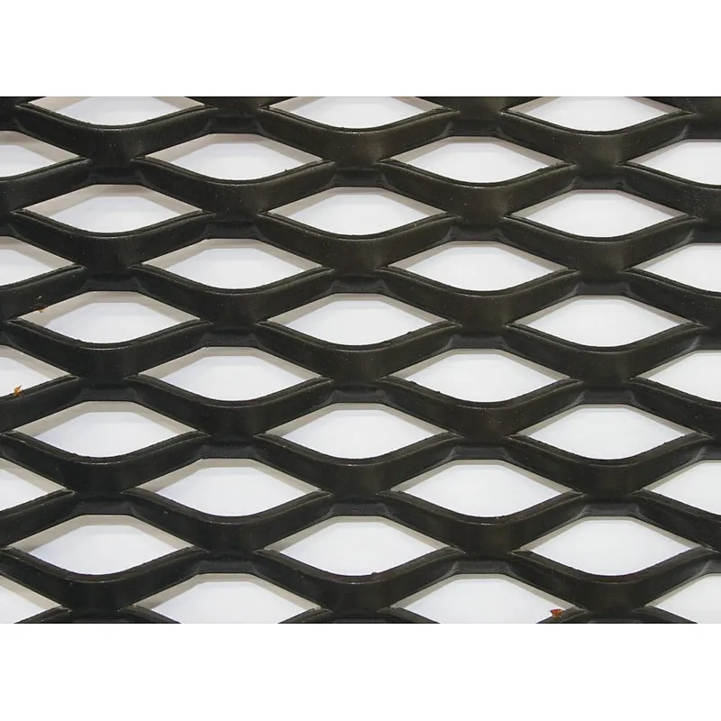Black expanded mesh