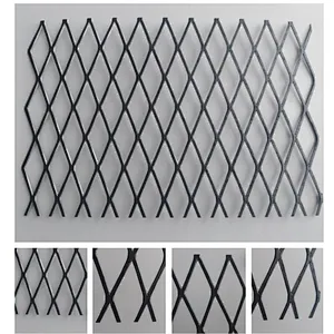 Black expanded mesh