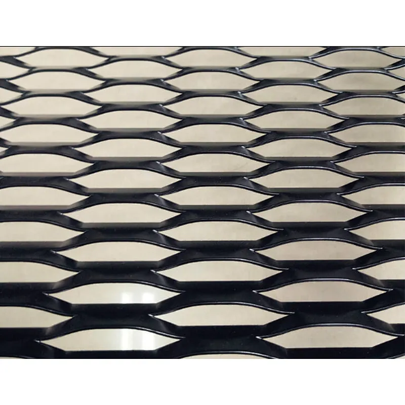Black expanded mesh