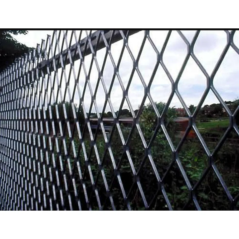 Black expanded mesh