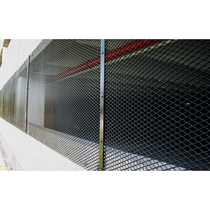 Black expanded mesh
