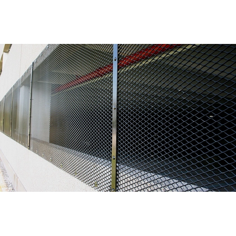 Black expanded mesh