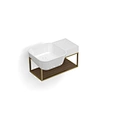 glass basin shelf