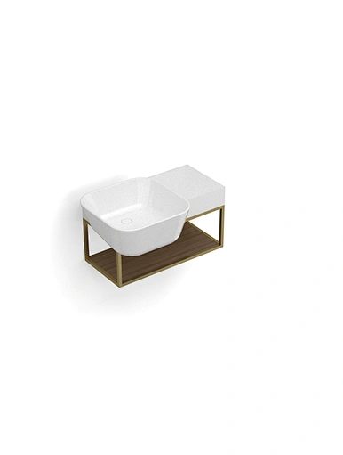glass basin shelf