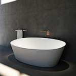 Leeo Collection Solid Surface Freestanding Bathtub