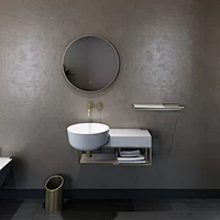Stone Collection Wall-mount Basin with Shelf