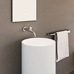 double pedestal sink