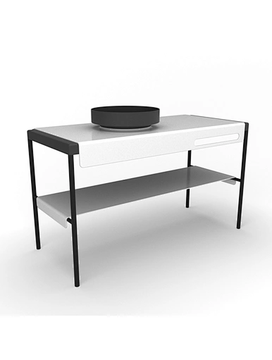 cabinet with ceramic basin