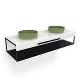 double basin cabinet