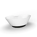 Solid surface floorstanding bathtub