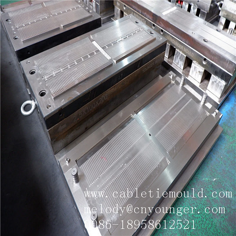 locking nylon cable tie mould .HOT SELL High quality marker nylon 66 cable tie injection mould