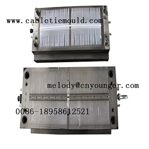 Disposable Plastic Zip Binding nylon cable tie mould.Manufacturer sizes nylon cable tie mould