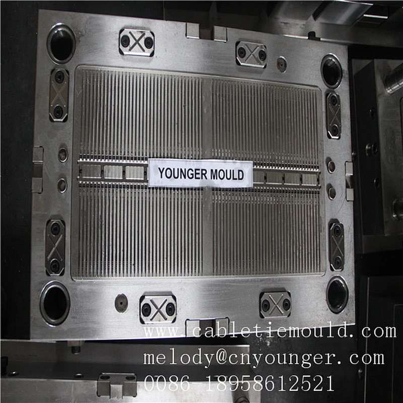 automobile auto positioning screw type plastic nylon cable zip ties injection mould in molds city taizhou china