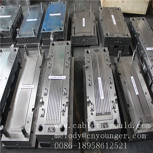automobile auto positioning screw type plastic nylon cable zip ties injection mould in molds city taizhou china