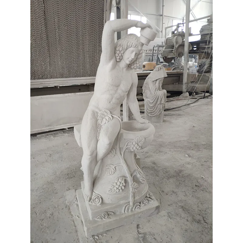 sitting man and woman statue/life size nude statues/garden statue naked woman