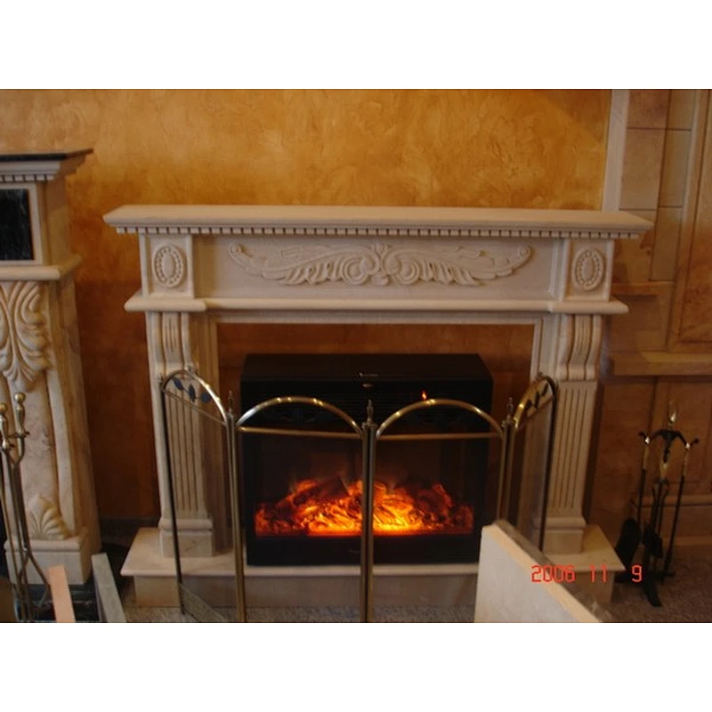 Retro and Elegant double marble fireplaces/fireplace mantel