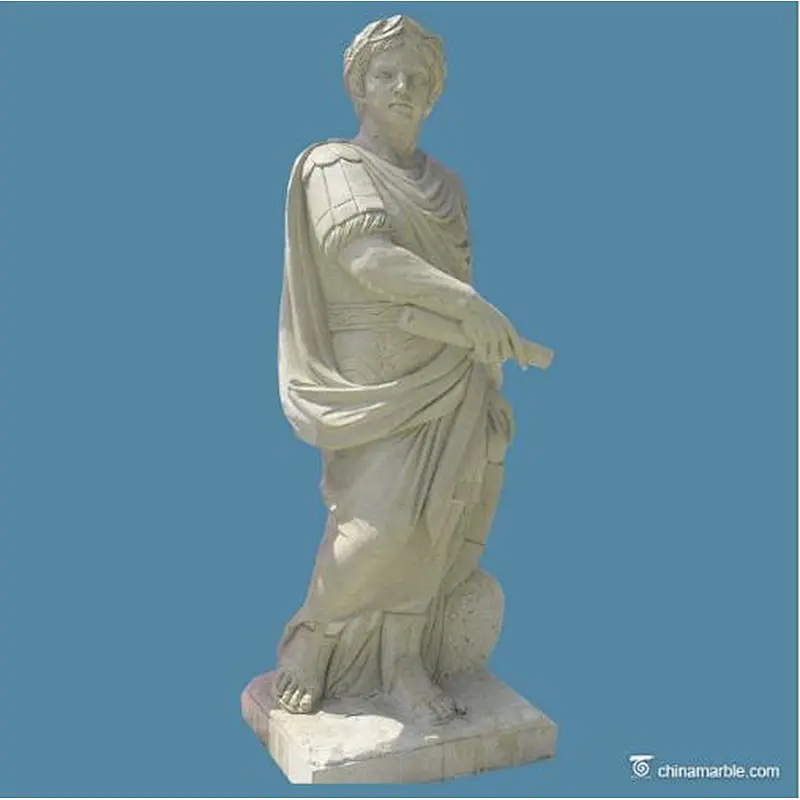 statue antique step warriors/garden warrior statue/marble  sculpture