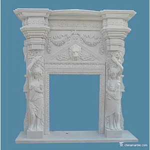 Travertine Fireplace/limestone fireplace/marble fireplace mantels
