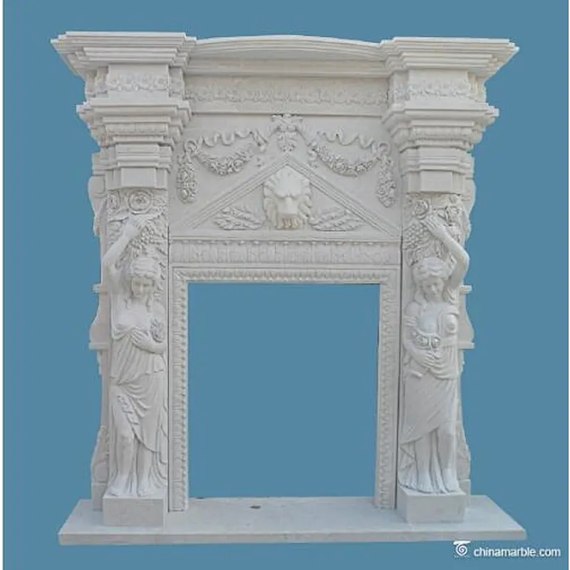 Travertine Fireplace/limestone fireplace/marble fireplace mantels