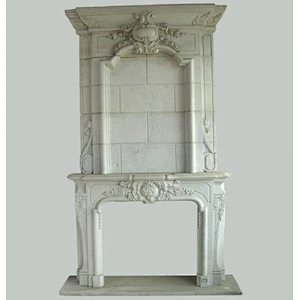 white stone fireplace surround/antique fireplace mental/marble fireplaces