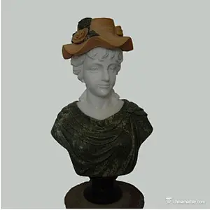 female marble bust sculpture