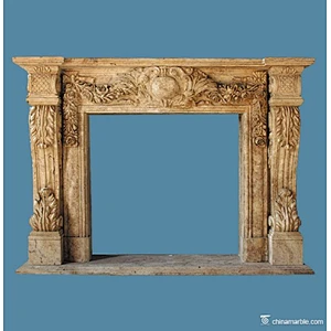 stone fireplace mantel/fireplace ornamental/cantera stone fireplace mantels