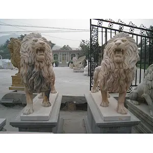 stone lionlion with wings statue/winged lion statue/antique marble statues for sale