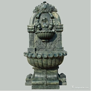 antique fountain/lion head fountain/outdoor marble water fountain