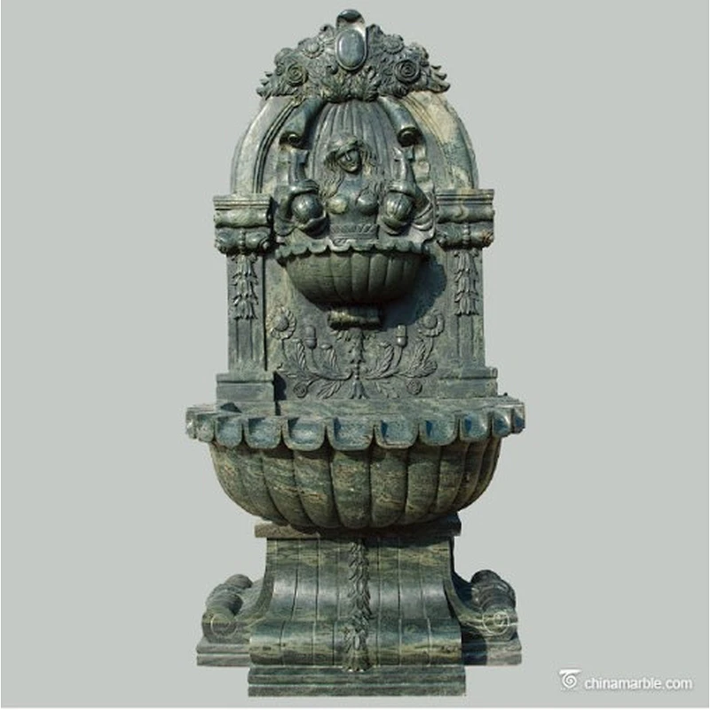 antique fountain/lion head fountain/outdoor marble water fountain