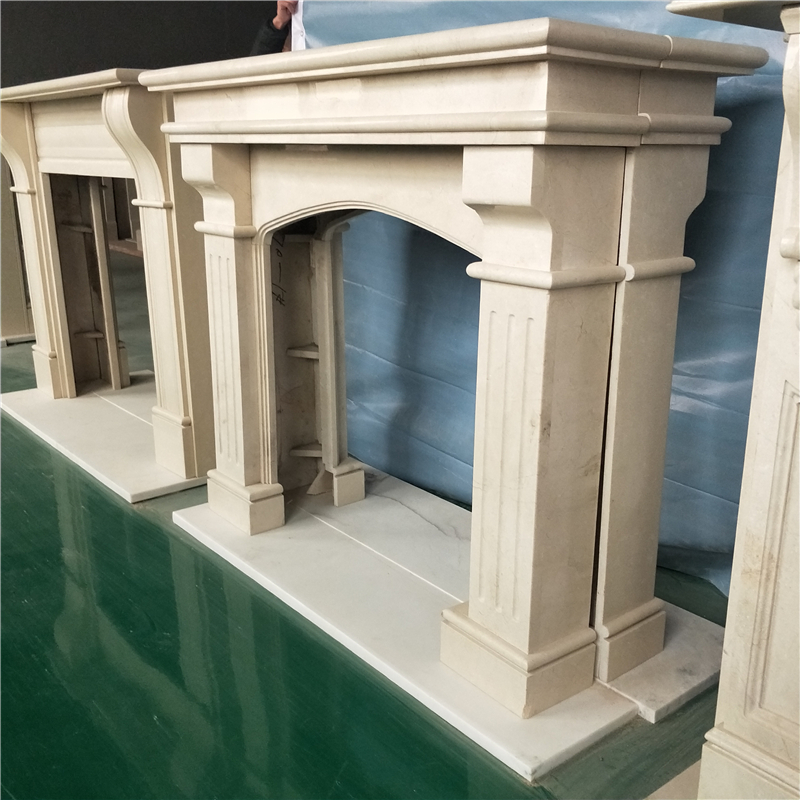 Marble Fireplace Mantels/Natural marble fireplace surrounds