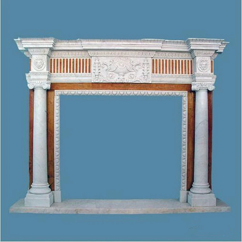 Indoor Antique Marble Fireplace Mantels For Sale/carved firplaces