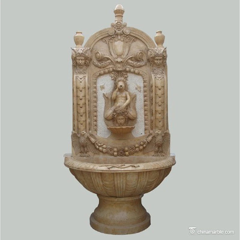stone boy fountain garden outdoor/water wall fountain garden