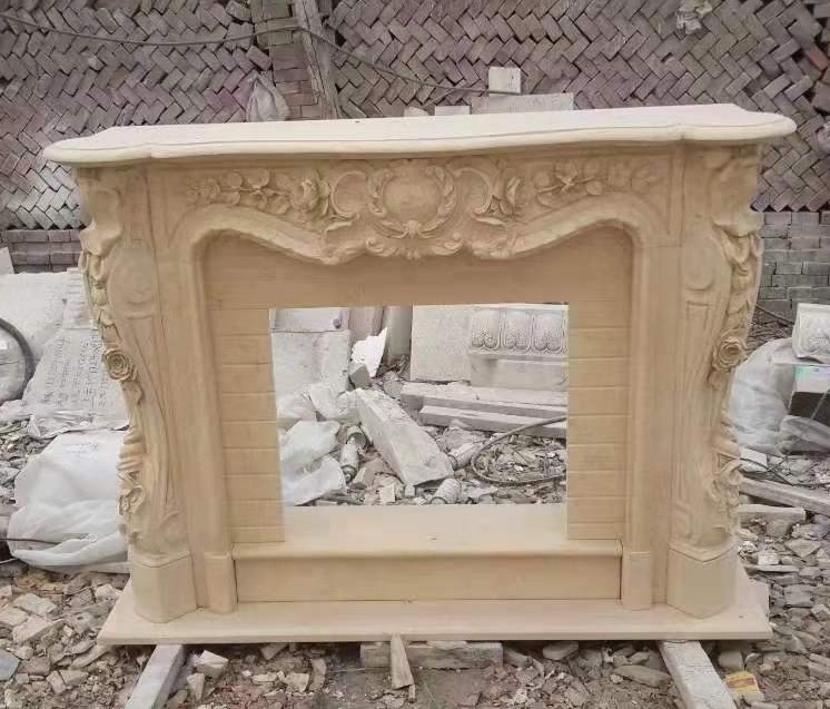 chinese marble fireplace mantel for sale/natural marble surrounds
