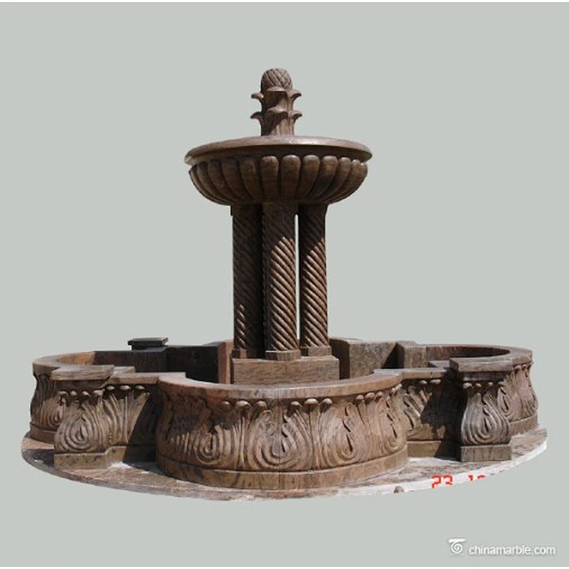 waterfall fountain statue sculpture/waterfall pool fountain/natural stone fountain