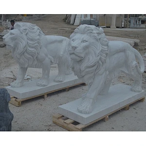 lion garden statue/garden decoration lion statue/lion stone statue