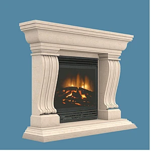 limestone fireplace mantel/limestone fireplace surrounds/freestanding fireplace surround