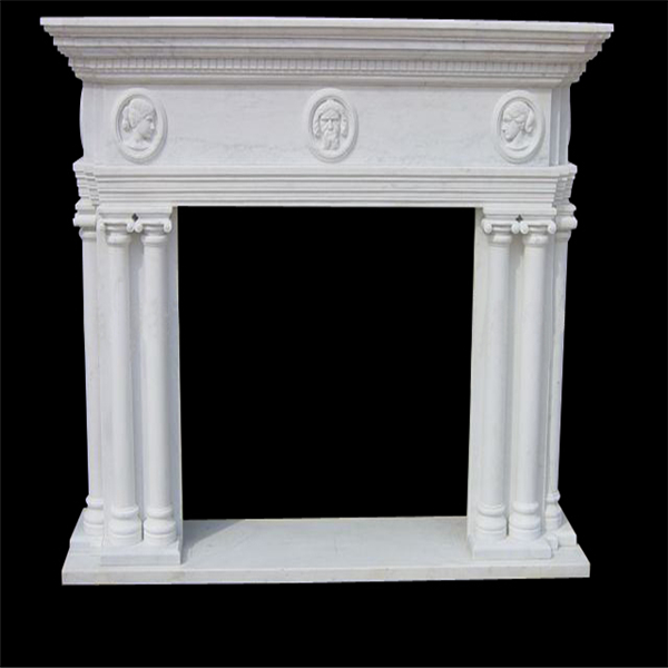 Artificial Carved Marble Fireplace Surround/fireplace mantel