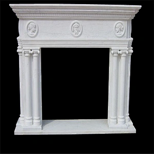 Artificial Carved Marble Fireplace Surround/fireplace mantel