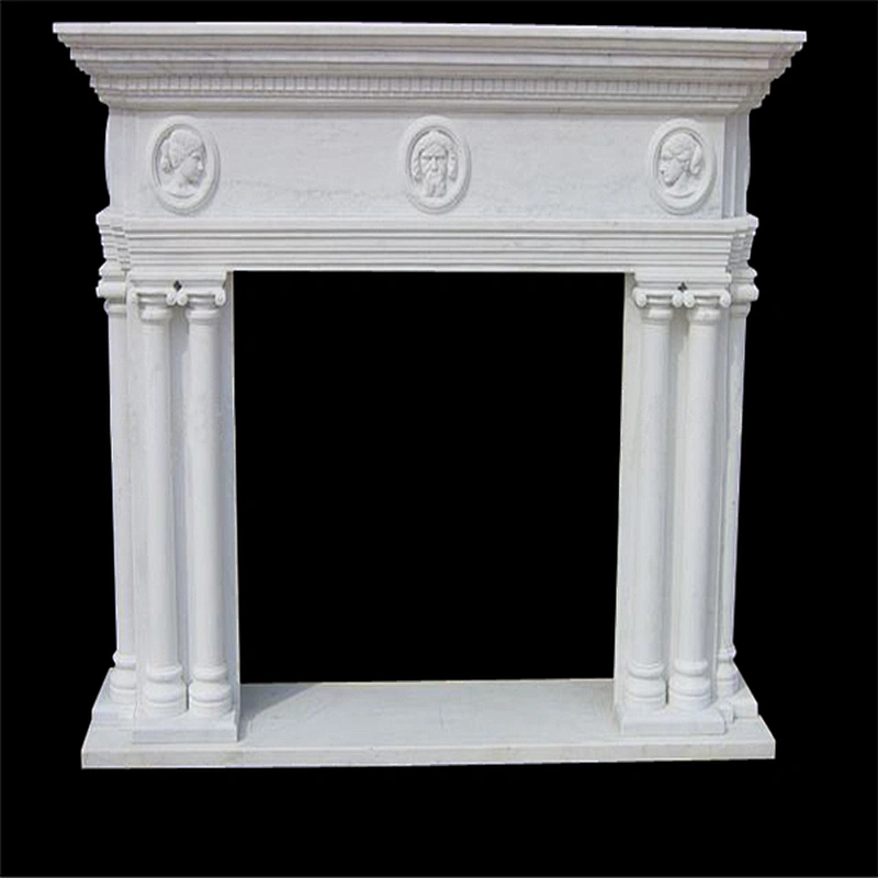Artificial Carved Marble Fireplace Surround/fireplace mantel