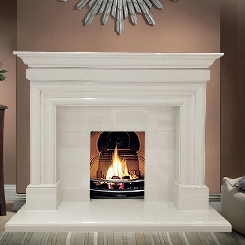 Roma marble fireplace stand/natural marble fireplace mantels