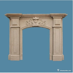 stone fireplace mantel/fireplace ornamental/cantera stone fireplace mantels