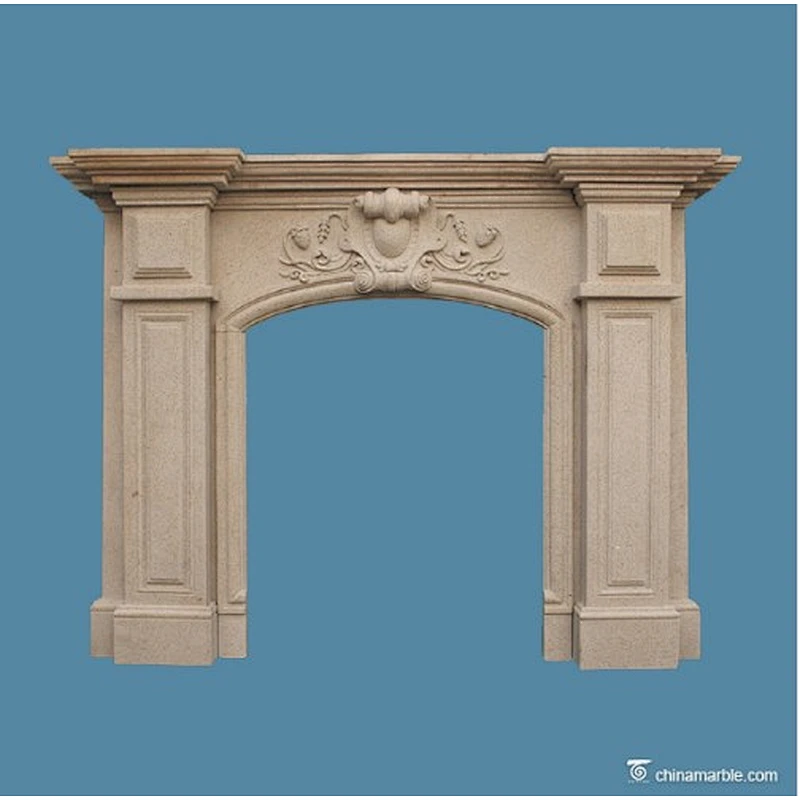 stone fireplace mantel/fireplace ornamental/cantera stone fireplace mantels