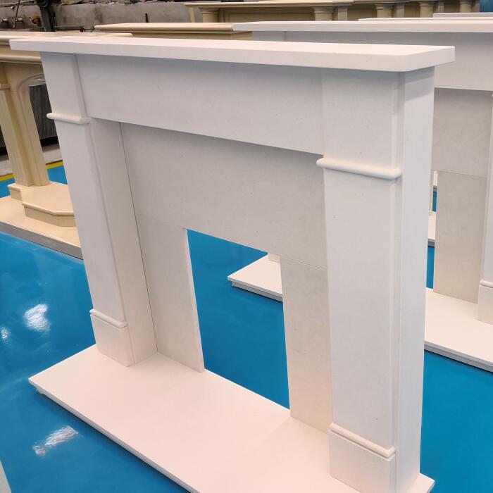 White Marble Cheminee Fireplace Mantels For UK And Ireland