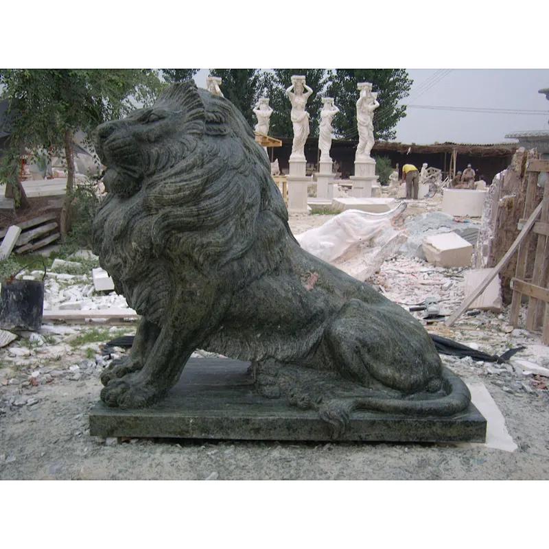 large lion statues