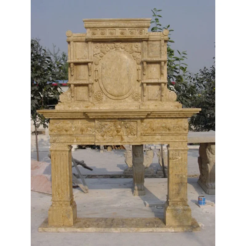 Freestanding Indoor Fireplace Mantel Surround Decorative Shabby Chic/marble surrounds
