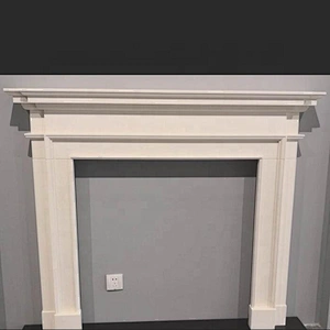 Indoor Used Lime Stone Fireplace Mantel Surround/marble firplaces