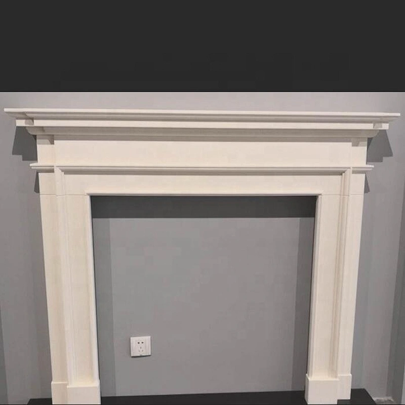 Indoor Used Lime Stone Fireplace Mantel Surround/marble firplaces