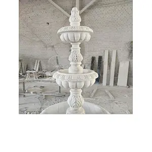 3 tier outdoor water fountain for garden/large stone fountain